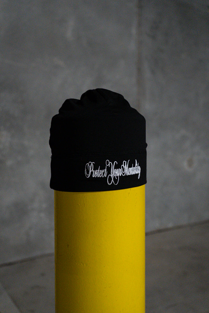 Protect your mentality Skull cap Black