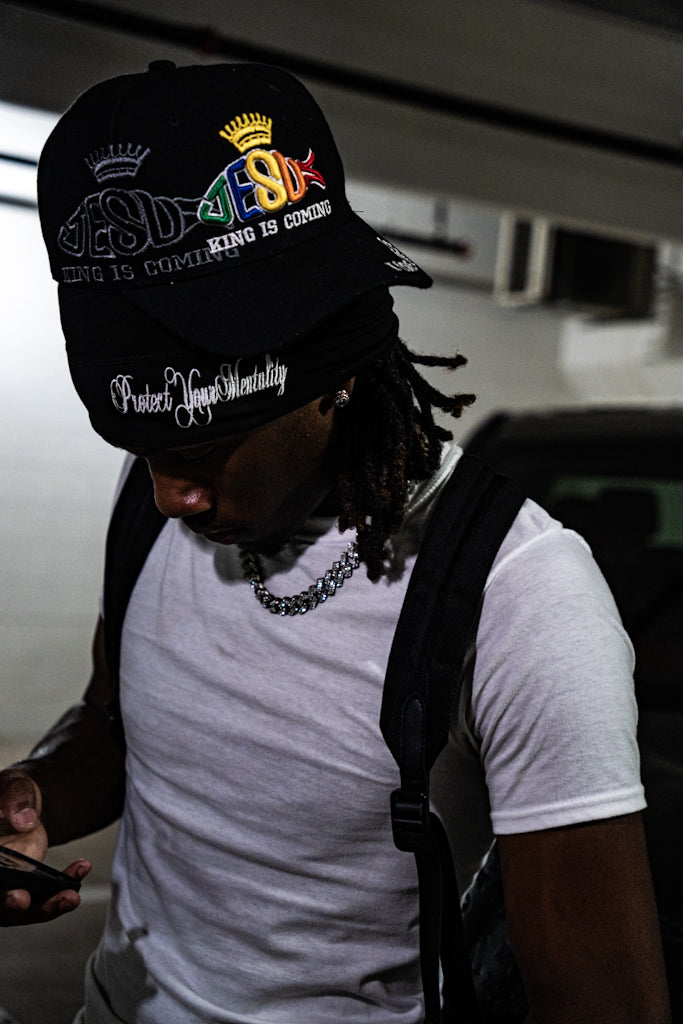 Protect your mentality Skull cap Black